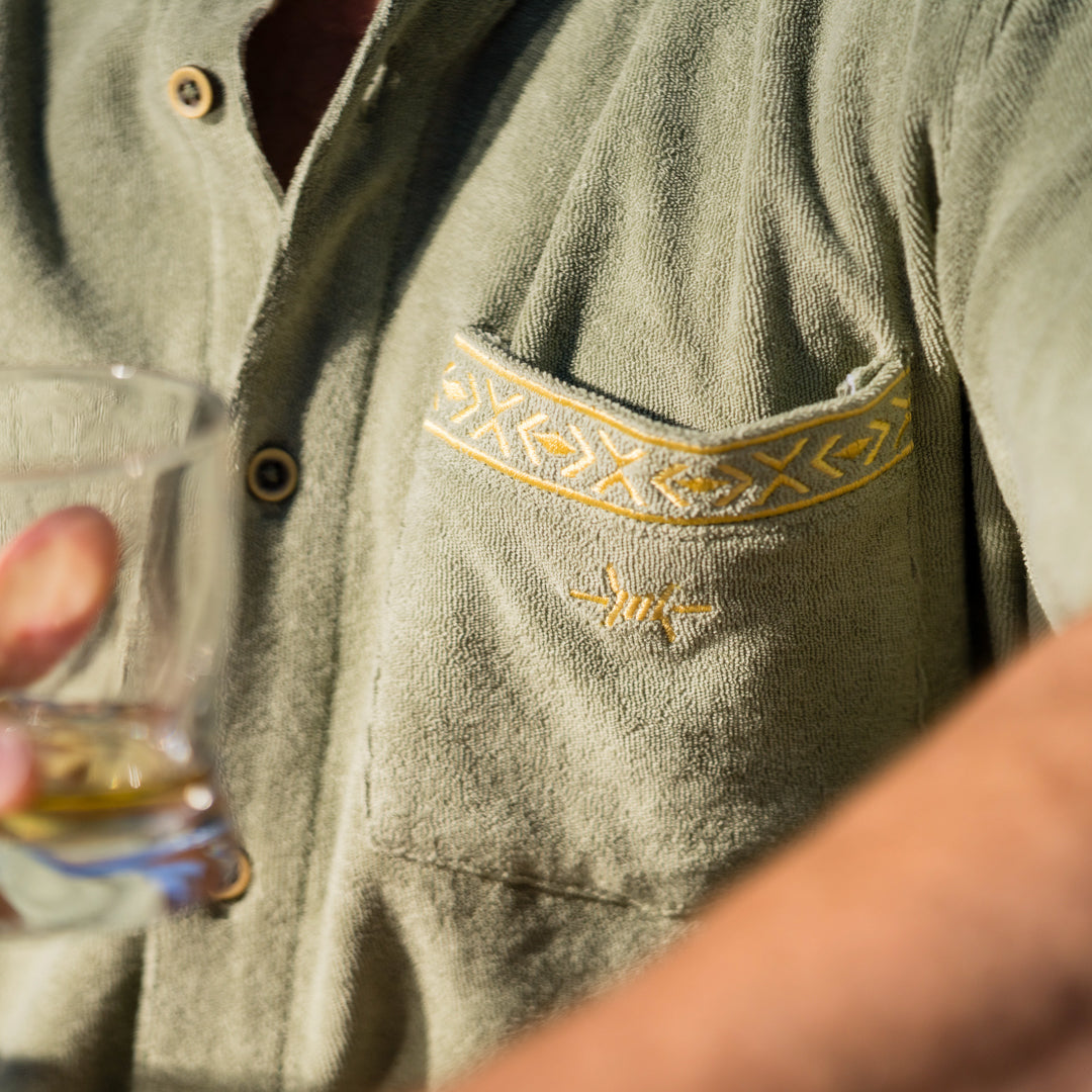 Terlingua Terry Cloth Shirt - Agave Green
