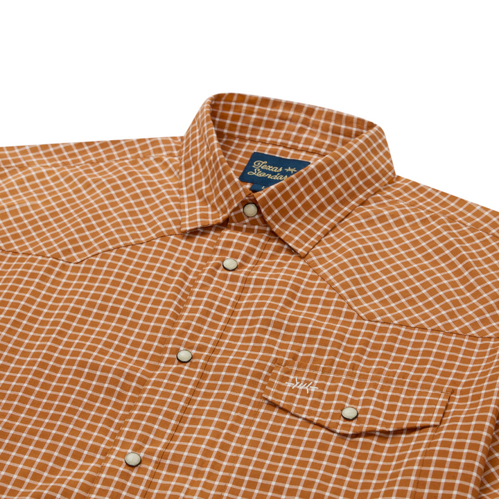 Western Field Shirt - Burnt Orange Check